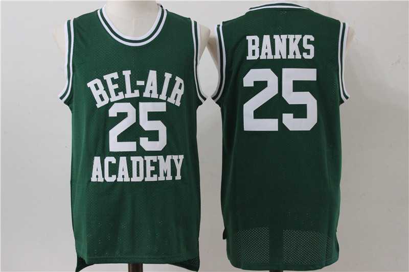 Bel-Air Academy 25 Carlton Banks Green Stitched Movie Jersey,We sell and wholesale Bel-Air Academy 25 Carlton Banks Green Stitched Movie Jersey on line form chian!